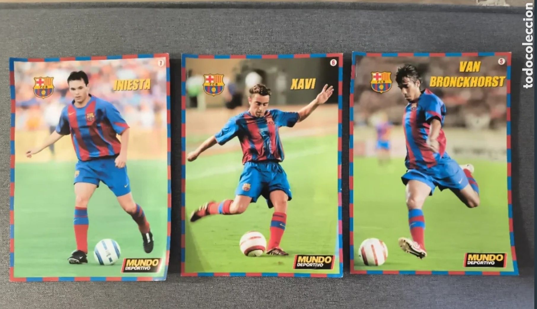 Coleccionismo deportivo: P&oacute;sters jugadores del Bar&ccedil;a - Foto 2