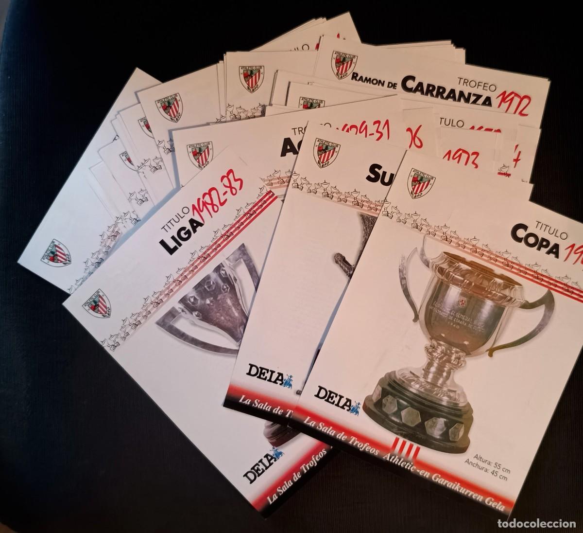 Coleccionismo deportivo: 61 LAMINAS SALA TROFEOS DEL ATHLETIC (DIARIO Deia)