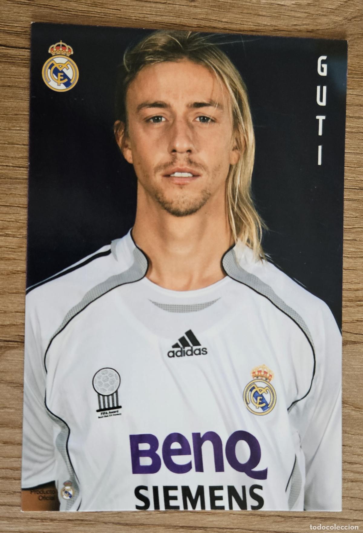 Coleccionismo deportivo: Postal de Guti (Real Madrid). Producto Oficial