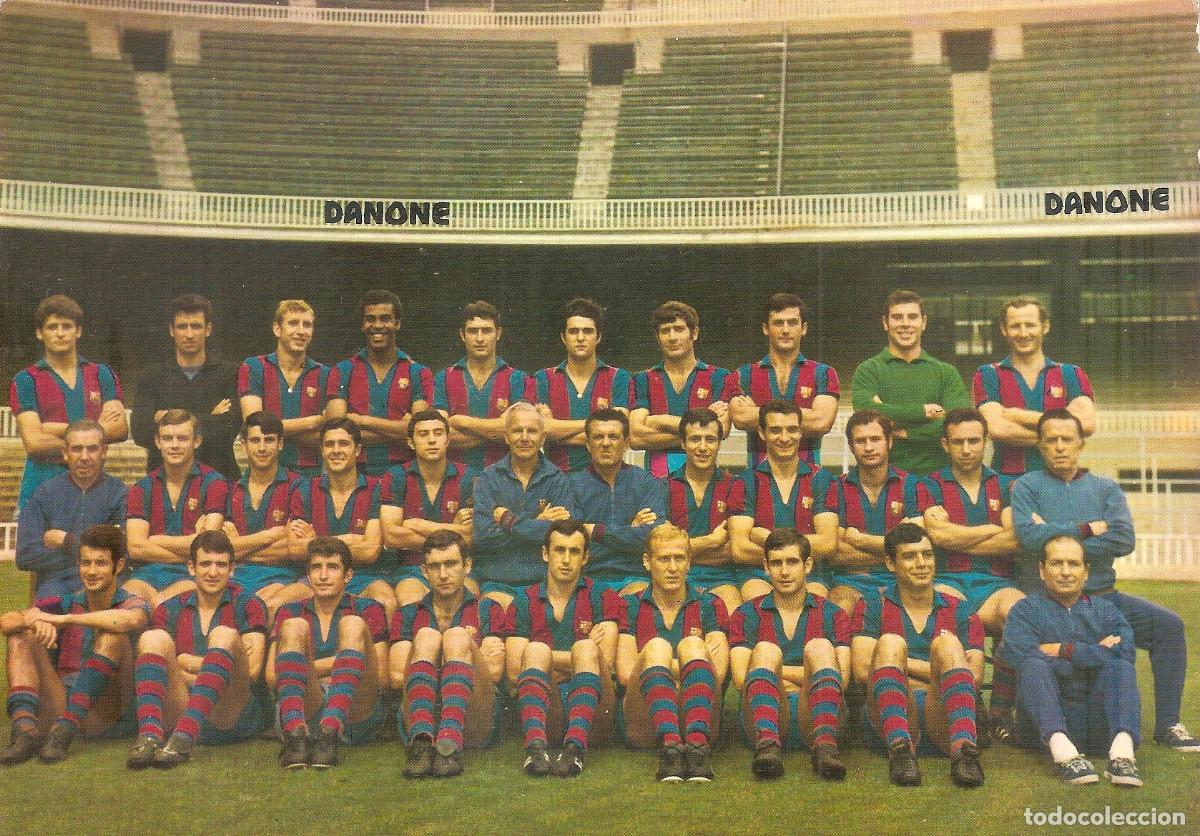 Coleccionismo deportivo: POSTAL CF BARCELONA 1969/70 (22 CM X 16 CM)