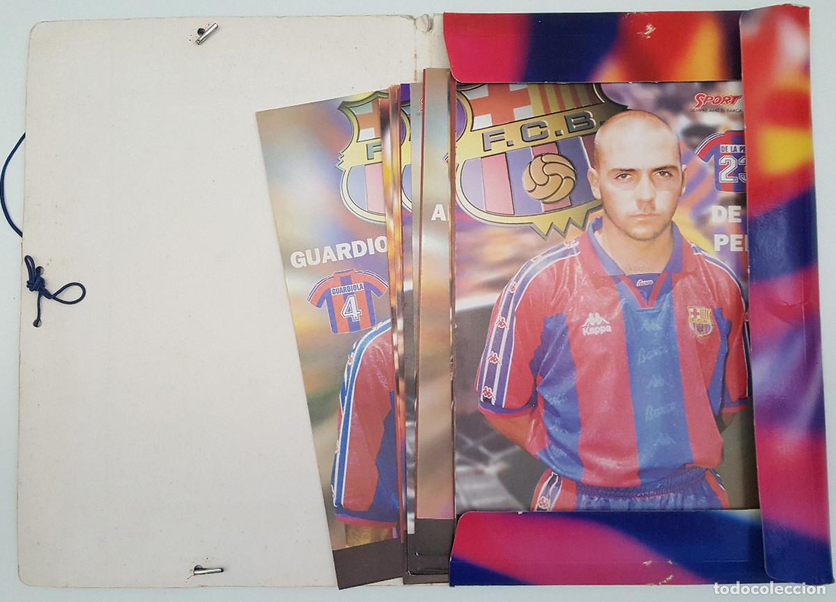 Coleccionismo deportivo: CARPETA CON 22 L&Aacute;MINAS F.C. BARCELONA SPORT KAPPA 1995-96 CON CARPETA CONTENEDORA, BAR&Ccedil;A