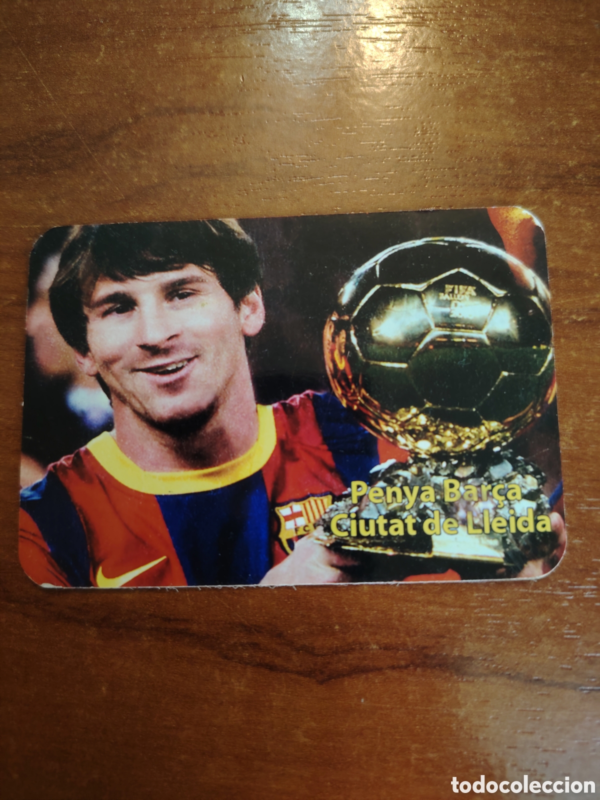Coleccionismo deportivo: Calendario Messi pe&ntilde;a barcelonista de Lleida
