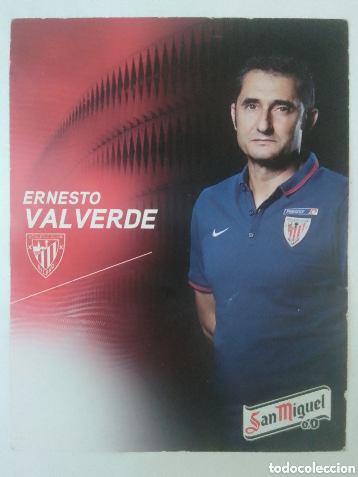 Coleccionismo deportivo: Postal Ernesto Valverde &bull; Athletic Club.