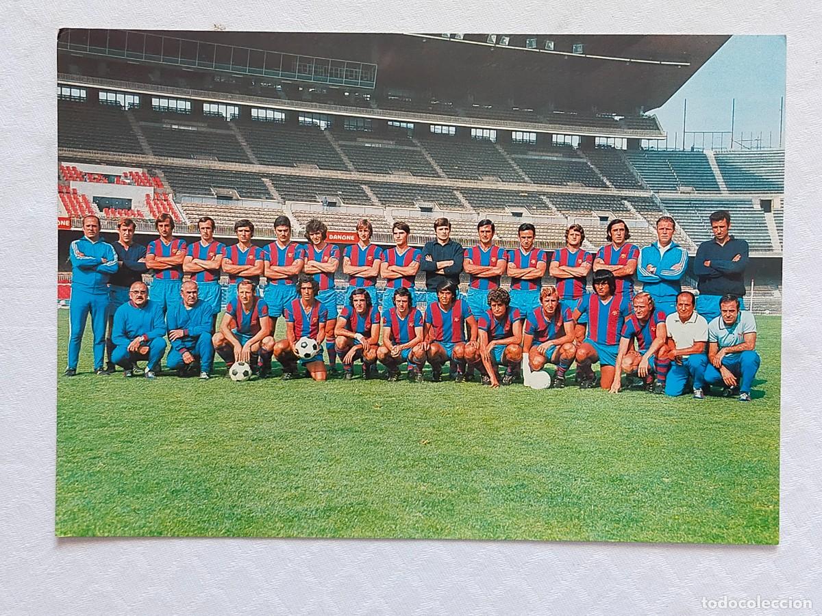 Coleccionismo deportivo: Foto - Postal (Formato grande 22x15,5 cm) F.C. BARCELONA Temporada 1973/74 CRUYFF - Foto Segui