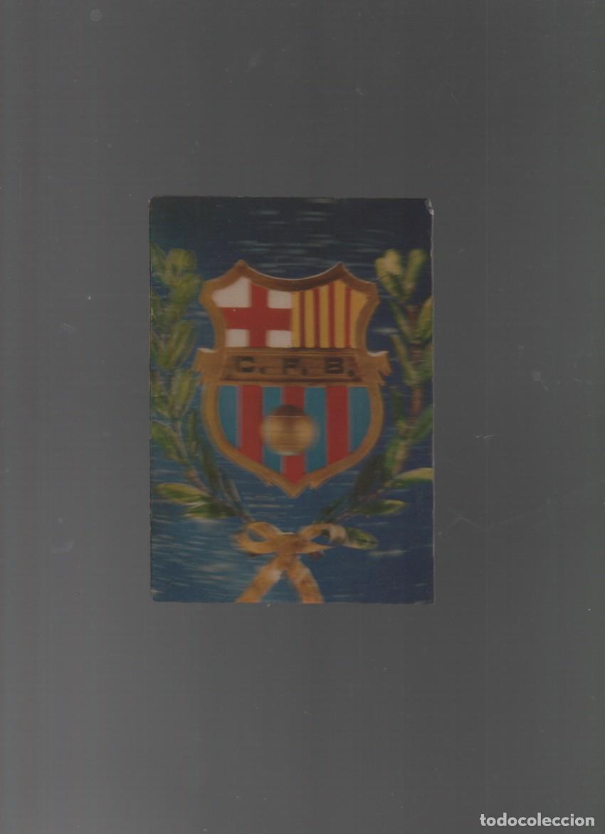 Coleccionismo deportivo: C. F. BARCELONA. ESCUDO DEL BAR&Ccedil;A . POSTAL 3D RIGIDA. ESCUDO DE ORO, R-189. FUTBOL