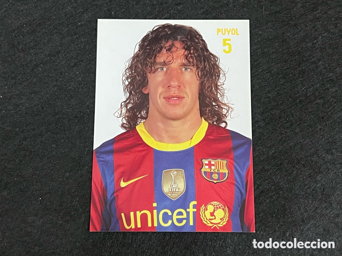 Coleccionismo deportivo: POSTAL OFICIAL CARLES PUYOL FC BARCELONA LIGA TEMPORADA 2010-11 BAR&Ccedil;A FUTBOL.