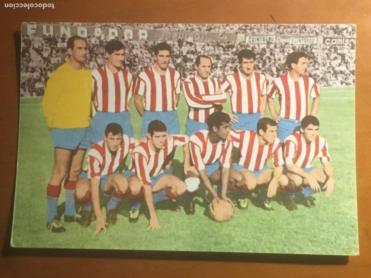 Coleccionismo deportivo: atletico de madrid postal original antigua tarjefher perfecto estado