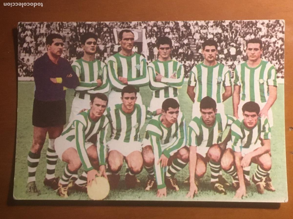 Coleccionismo deportivo: real betis postal original antigua tarjefher perfecto estado