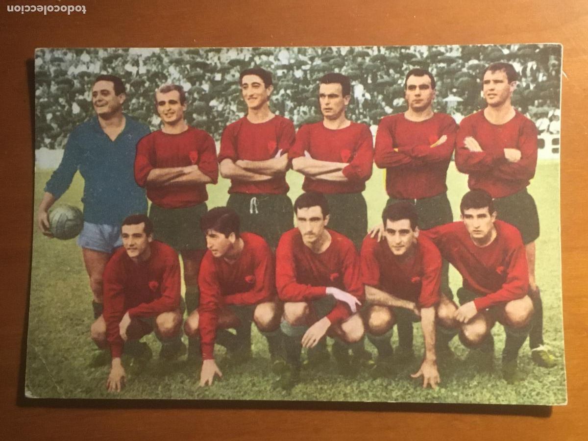 Coleccionismo deportivo: real murcia postal original antigua tarjefher perfecto estado