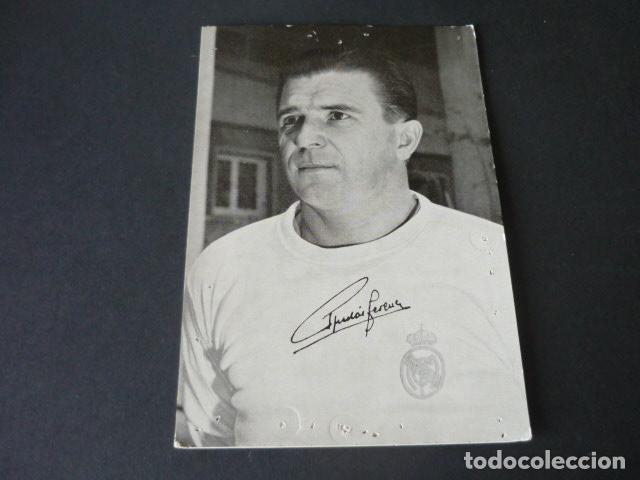 Coleccionismo deportivo: FERENC PUSKAS JUGADOR REAL MADRID CLUB DE FUTBOL TARJETA 10,5 X 15,5 CM
