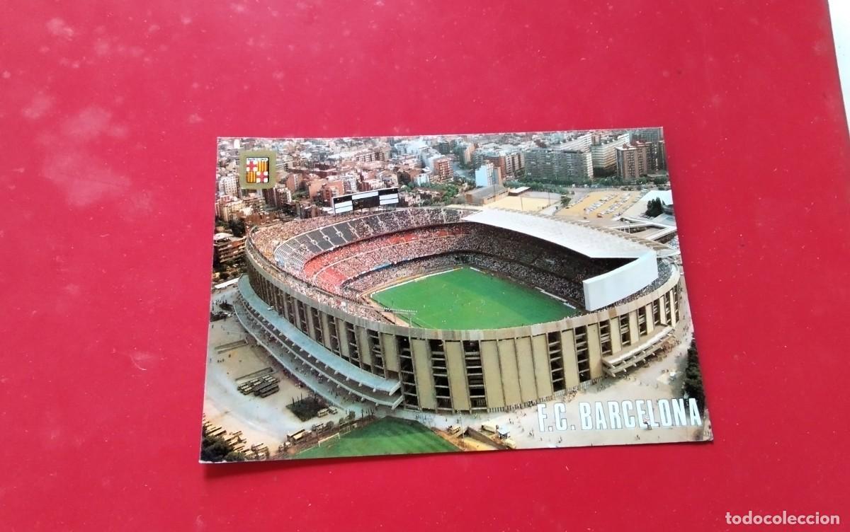 Coleccionismo deportivo: F.C. BARCELONA POSTAL ANTIGUA DEL ESTADIO CAMP NOU