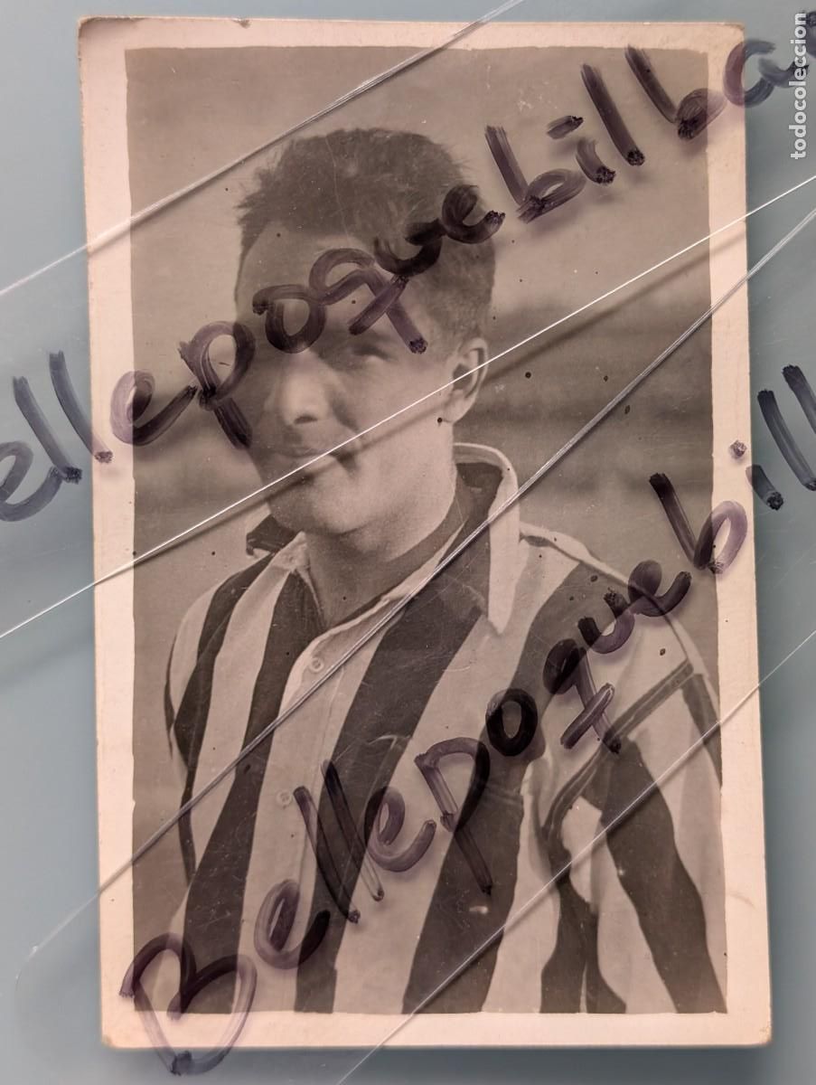 Coleccionismo deportivo: POSTAL FOTOGRAFICA CARMELO GOYENECHEA ATHLETIC CLUB BILBAO VIZCAYA SAN MAMES A&Ntilde;OS 20 ACEDO BELAUSTE