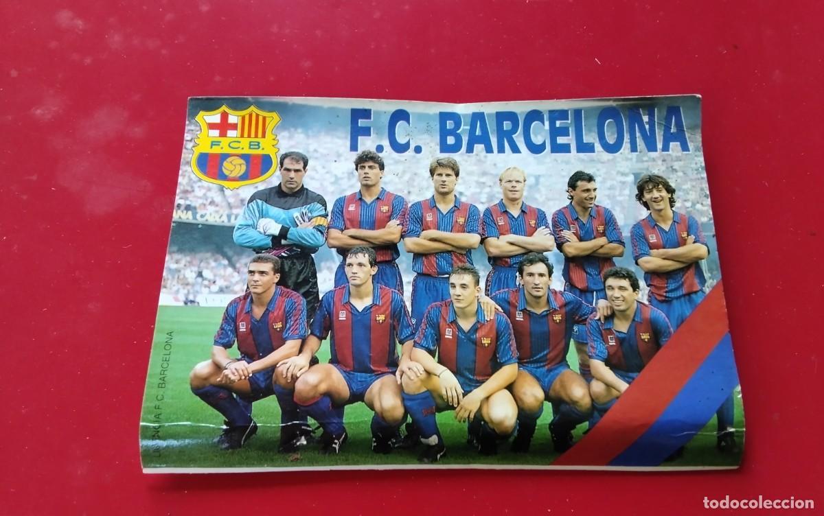 Coleccionismo deportivo: F.C. BARCELONA POSTAL DEL EQUIPO TEMPORADA 91/92