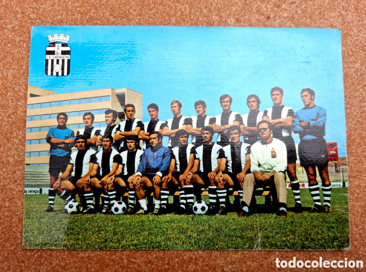 Coleccionismo deportivo: POSTAL CLUB DEPORTIVO CARTAGENA TRMPORADA 1971-1972