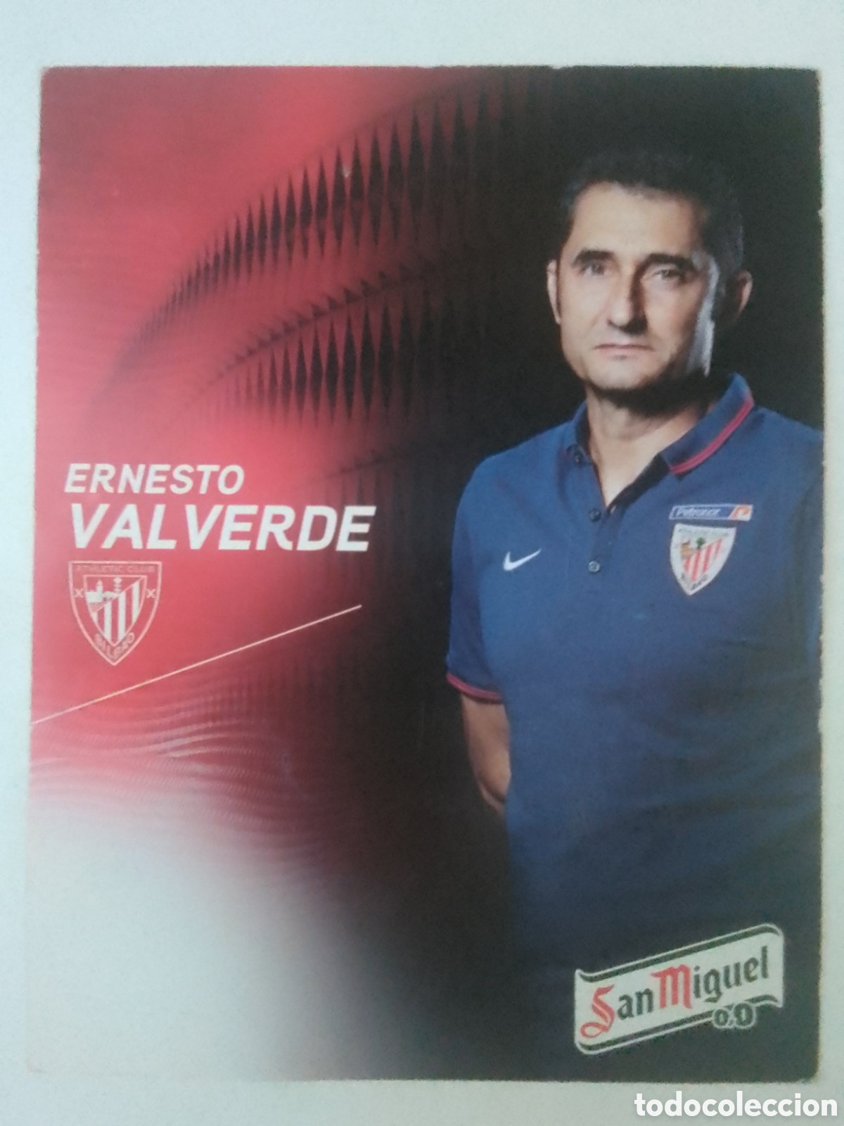 Coleccionismo deportivo: Postal Ernesto Valverde &bull; Athletic Club.