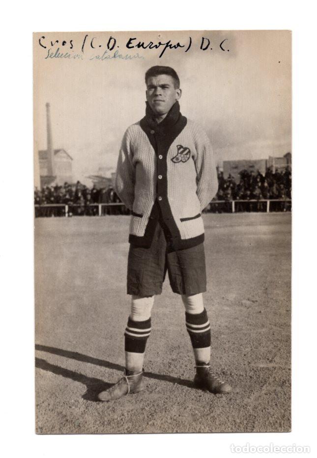 Coleccionismo deportivo: MANUEL CROS GRAU, FIGURA LEGENDARIA EN LA HISTORIA DEL F&Uacute;TBOL CATAL&Aacute;N A&Ntilde;OS 20. CLUB ESPORTIU EUROPA.