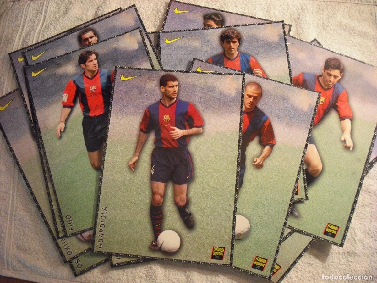 Coleccionismo deportivo: 27 LAMINAS DE JUGADORES DEL BAR&Ccedil;A A&Ntilde;O 98 /99
