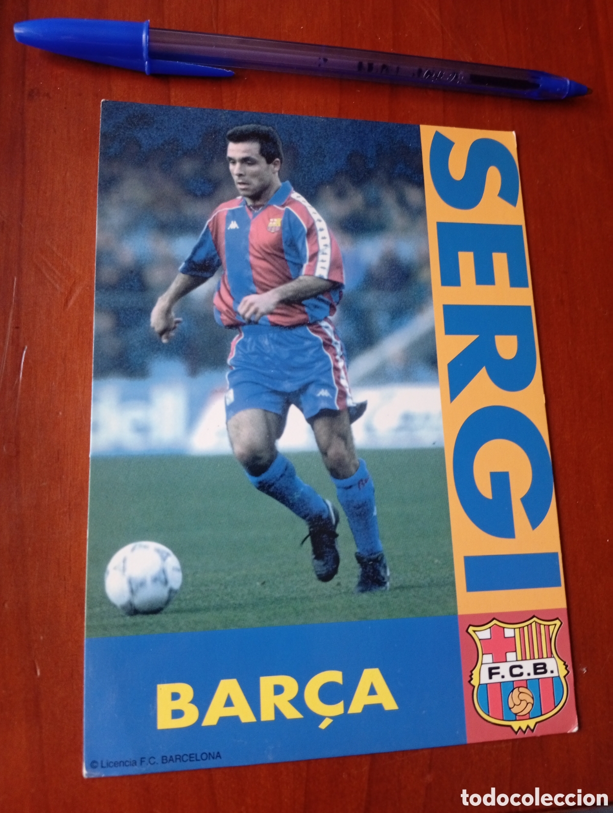 Coleccionismo deportivo: POSTAL F.C. BARCELONA JUGADOR SERGI BARCA