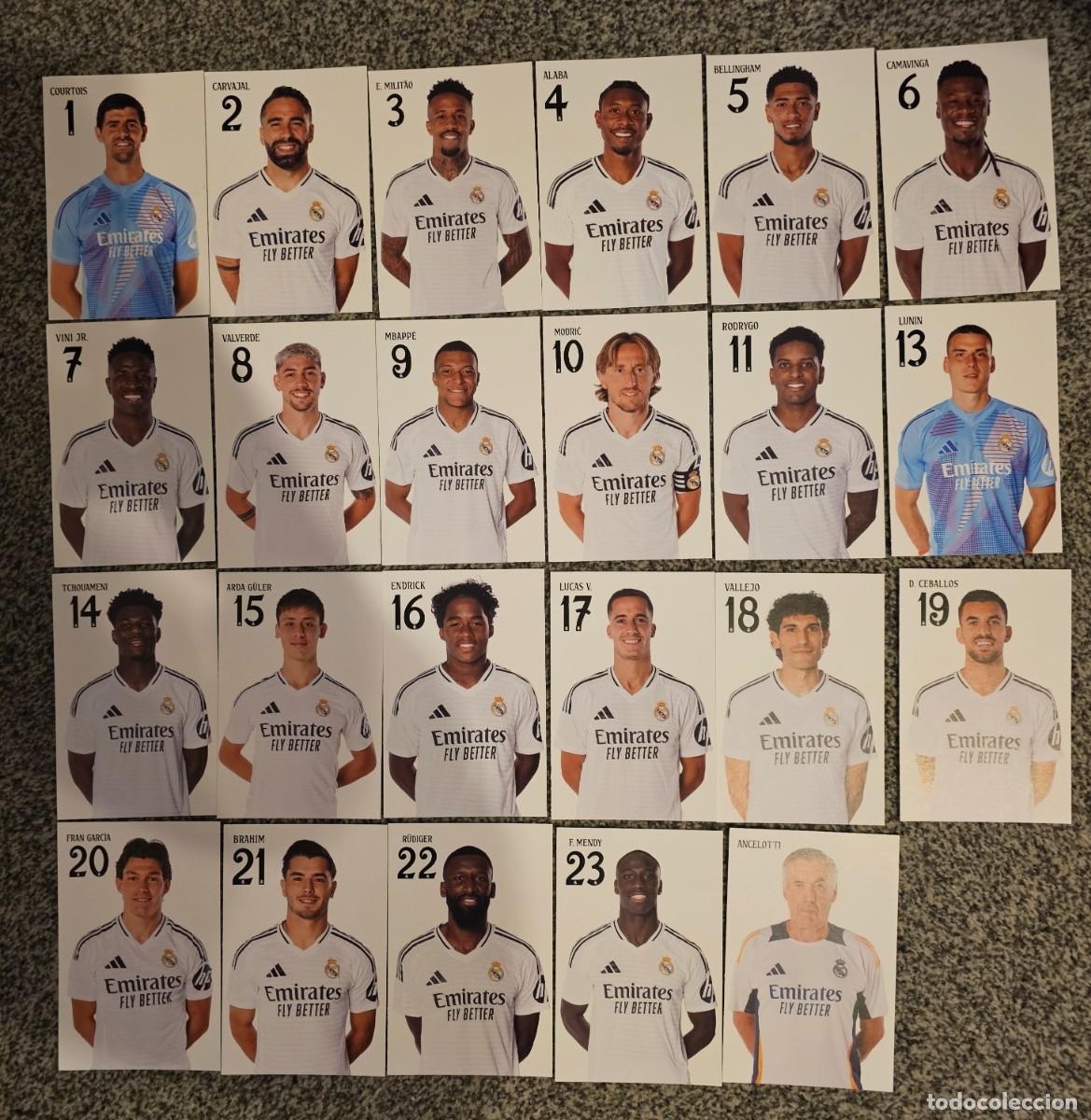 Coleccionismo deportivo: Real Madrid futbol postales