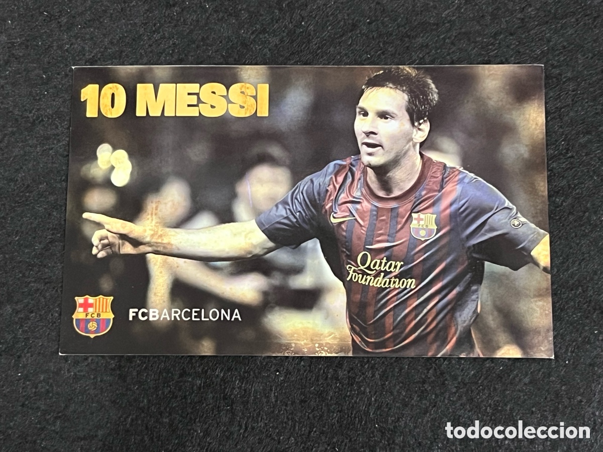 Coleccionismo deportivo: POSTAL LEO MESSI FC BARCELONA TEMPORADA 2011-2012 LIGA 11-12 OFICIAL BAR&Ccedil;A FUTBOL.
