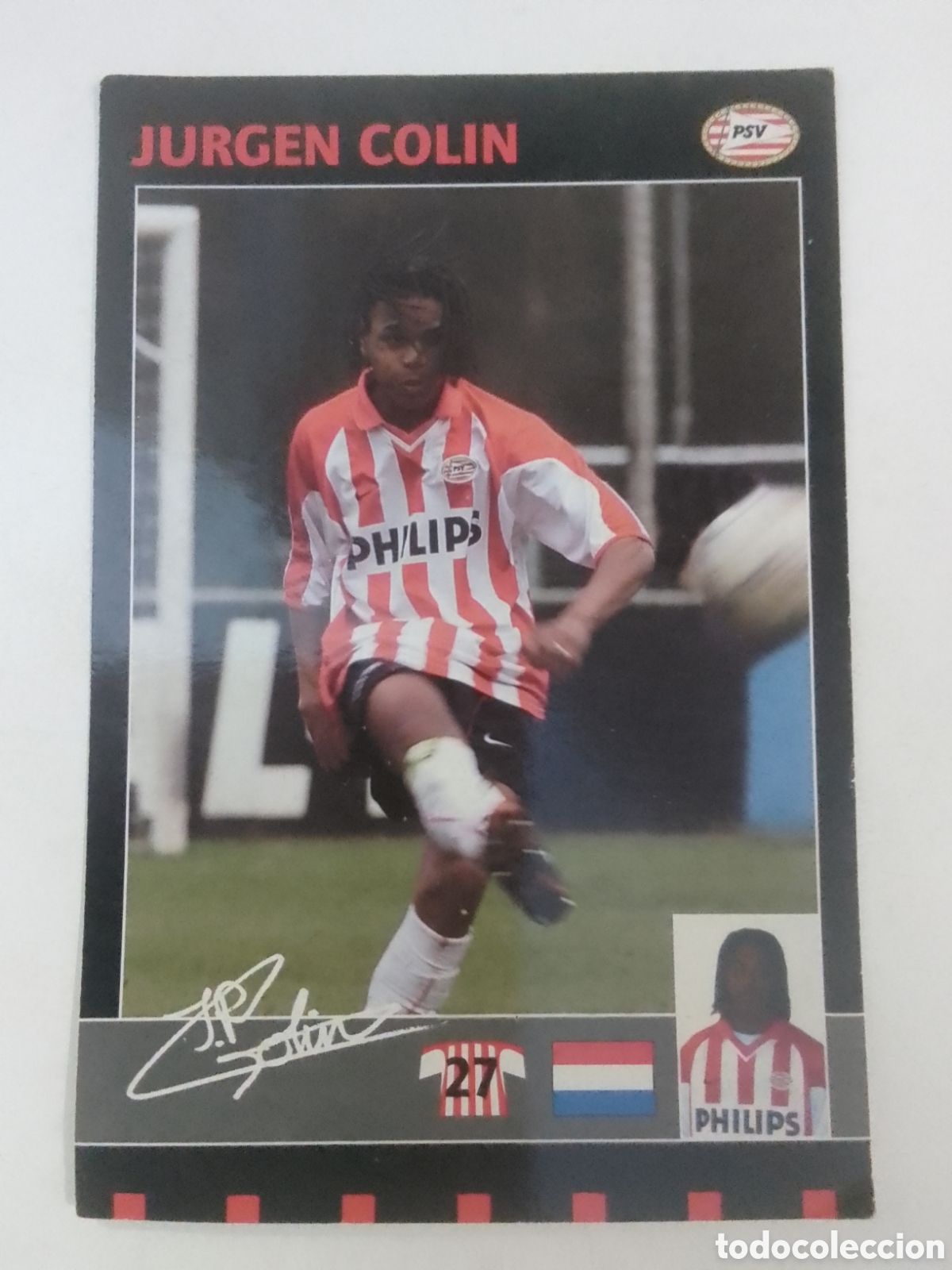 Coleccionismo deportivo: Postal Jurgen Col&iacute;n &bull; PSV.