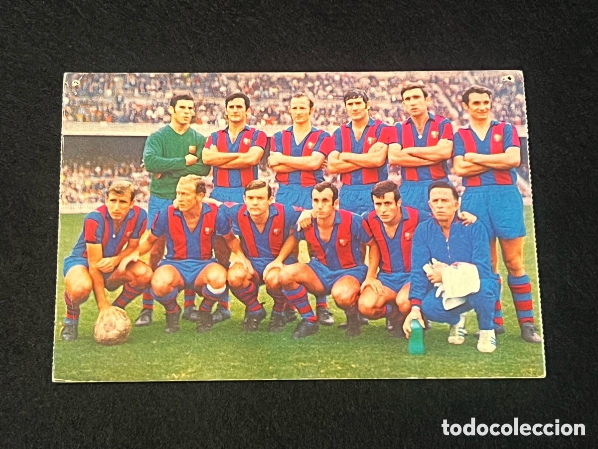 Coleccionismo deportivo: POSTAL FC BARCELONA TEMPORADA 1969-1970 EQUIPO BAR&Ccedil;A PLANTILLA.