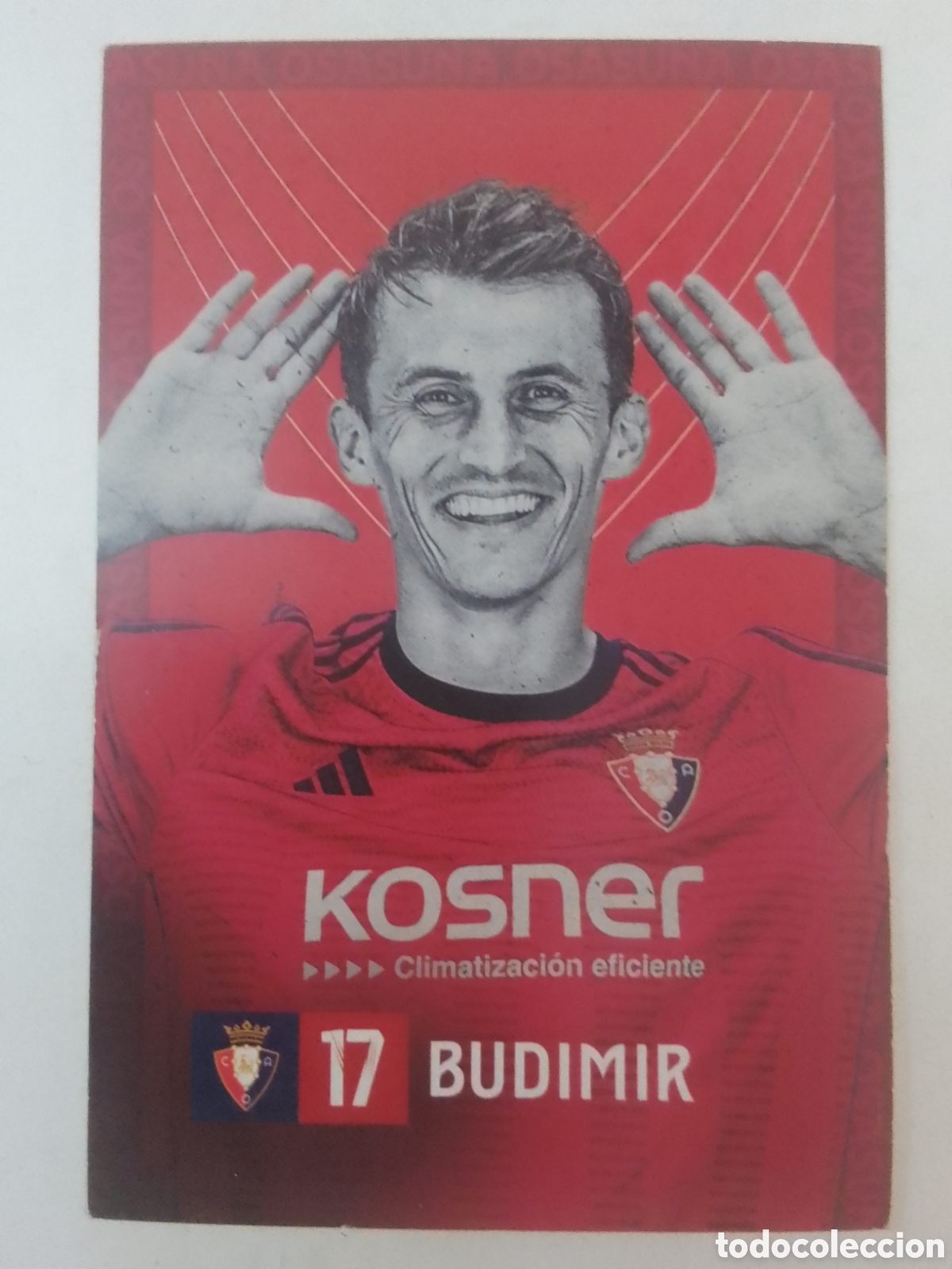 Coleccionismo deportivo: Postal Budimir &bull; Osasuna.