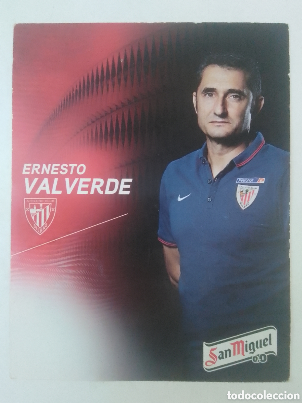 Coleccionismo deportivo: Postal Ernesto Valverde &bull; Athletic Club.