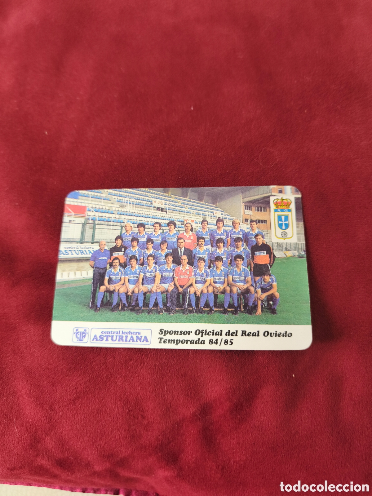Coleccionismo deportivo: Antiguo calendario,a&ntilde;o 1985. Sponsor Oficial del Real Oviedo Temporada 84 / 85