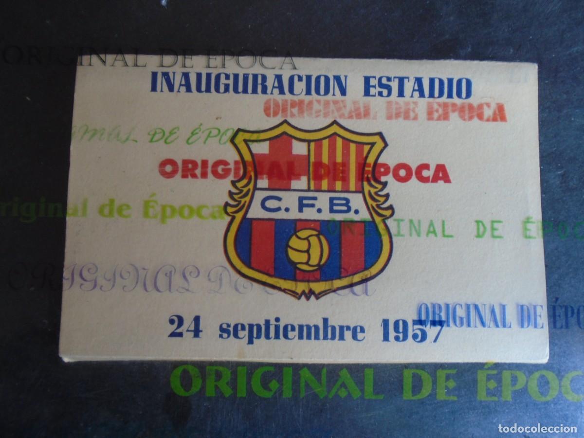 Coleccionismo deportivo: (PS-80583)SERIE DE 10 FOTOGRAFIAS INAGURACION ESTADIO 24 SEPTIEMBRE 1957 C.F.BARCELONA