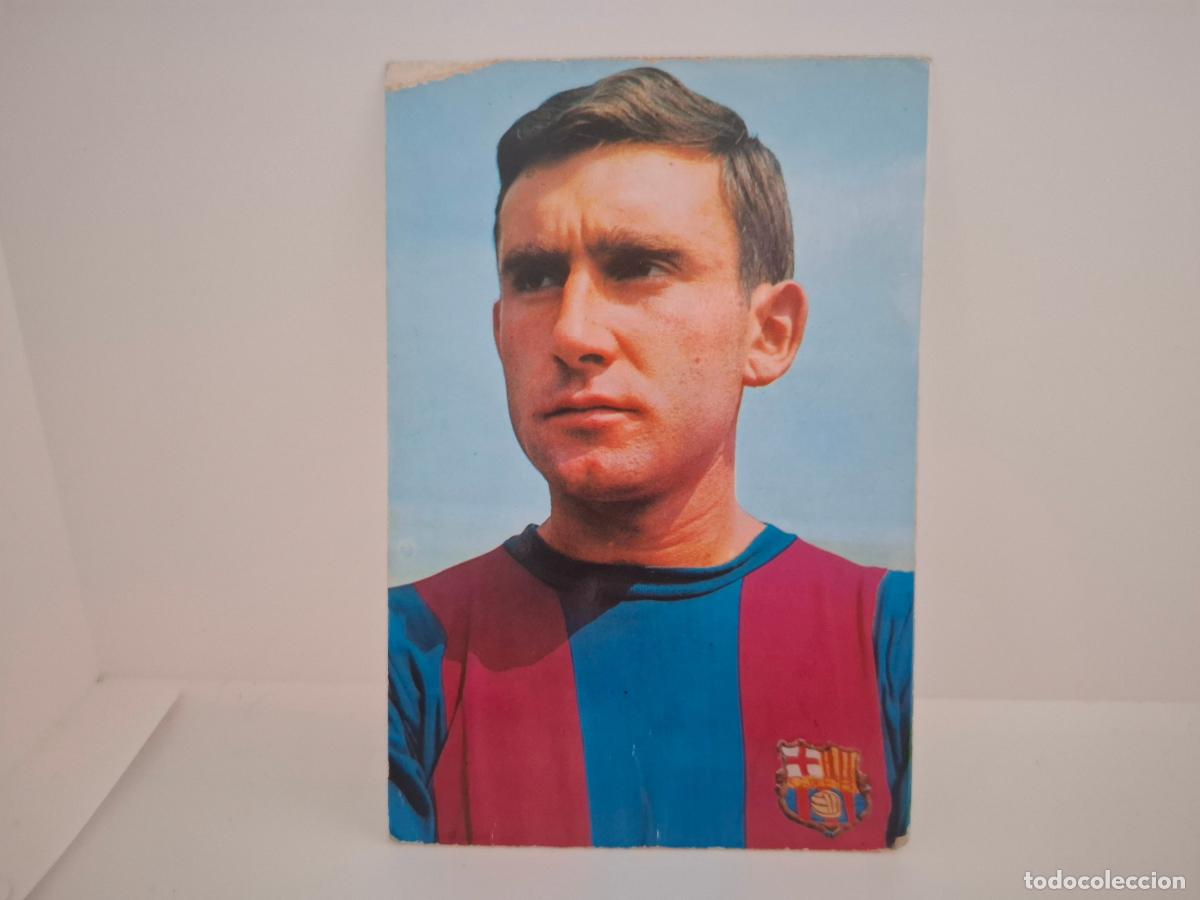 Coleccionismo deportivo: POSTAL C.F. BARCELONA - ZABALZA - FOTO; SEGUI