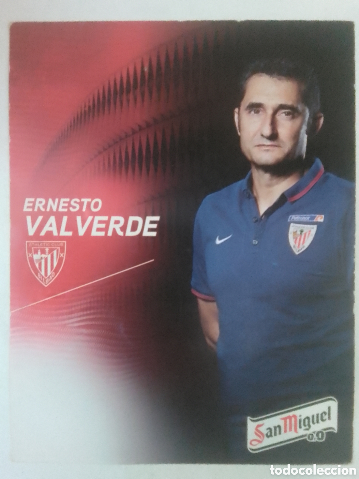 Coleccionismo deportivo: Postal Ernesto Valverde &bull; Athletic Club.