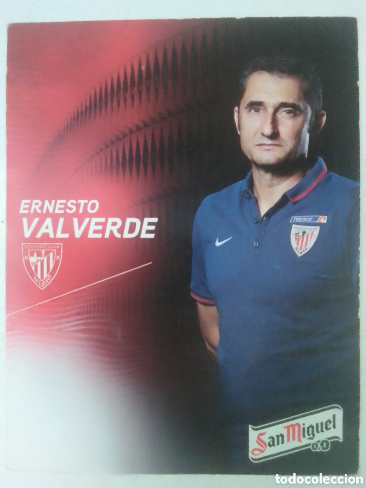 Coleccionismo deportivo: Postal Ernesto Valverde &bull; Athletic Club.