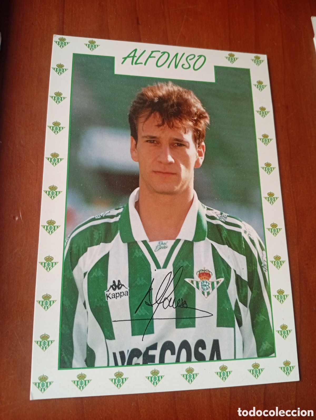 Coleccionismo deportivo: FOTO POSTAL FUTBOL REAL BETIS BALOMPIE ALFONSO