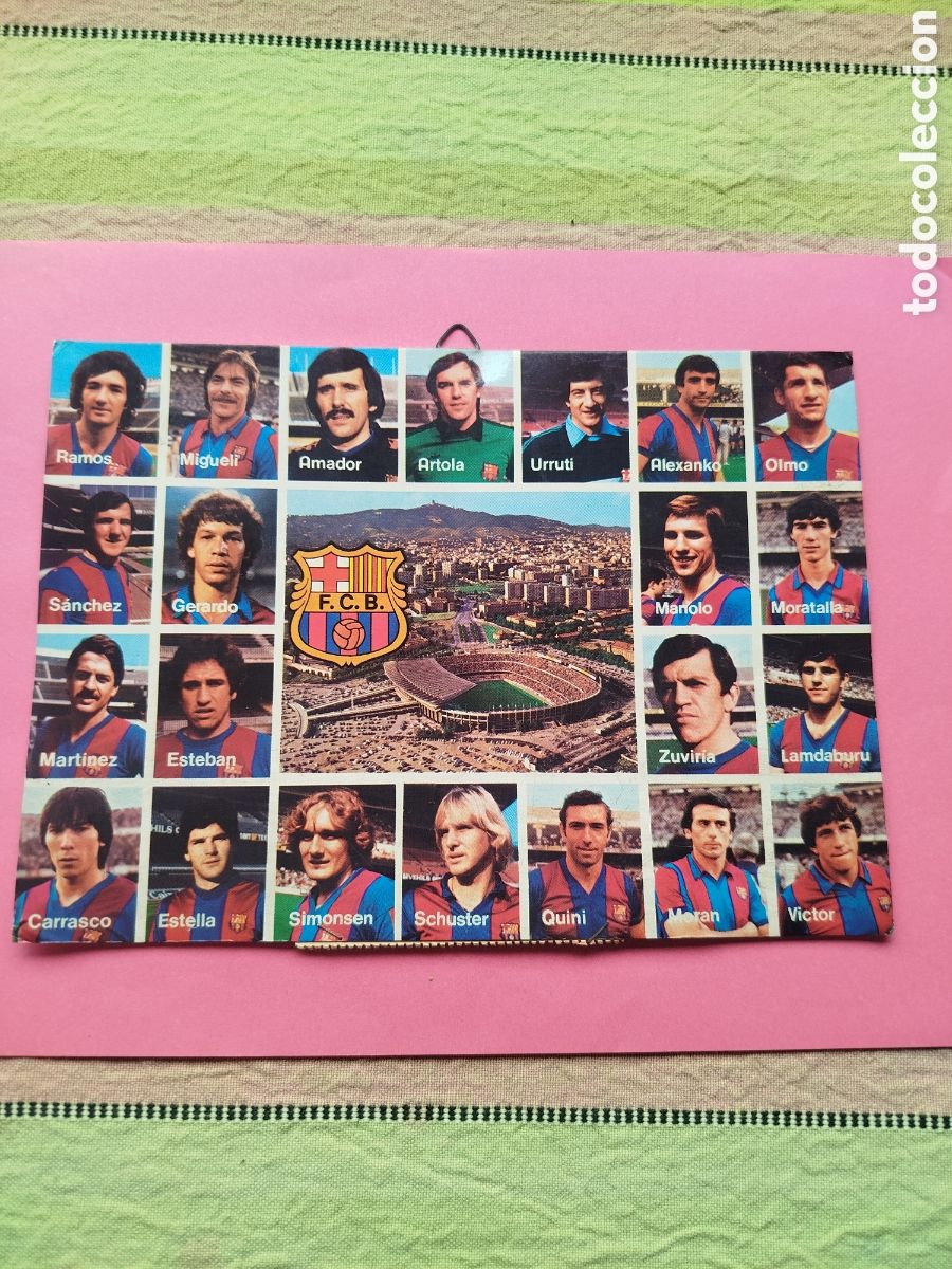 Coleccionismo deportivo: POSTAL F.C.BARCELONA PLANTILLA COMPLETA 81-82- CAMPEON RECOPA -KOLORHAM