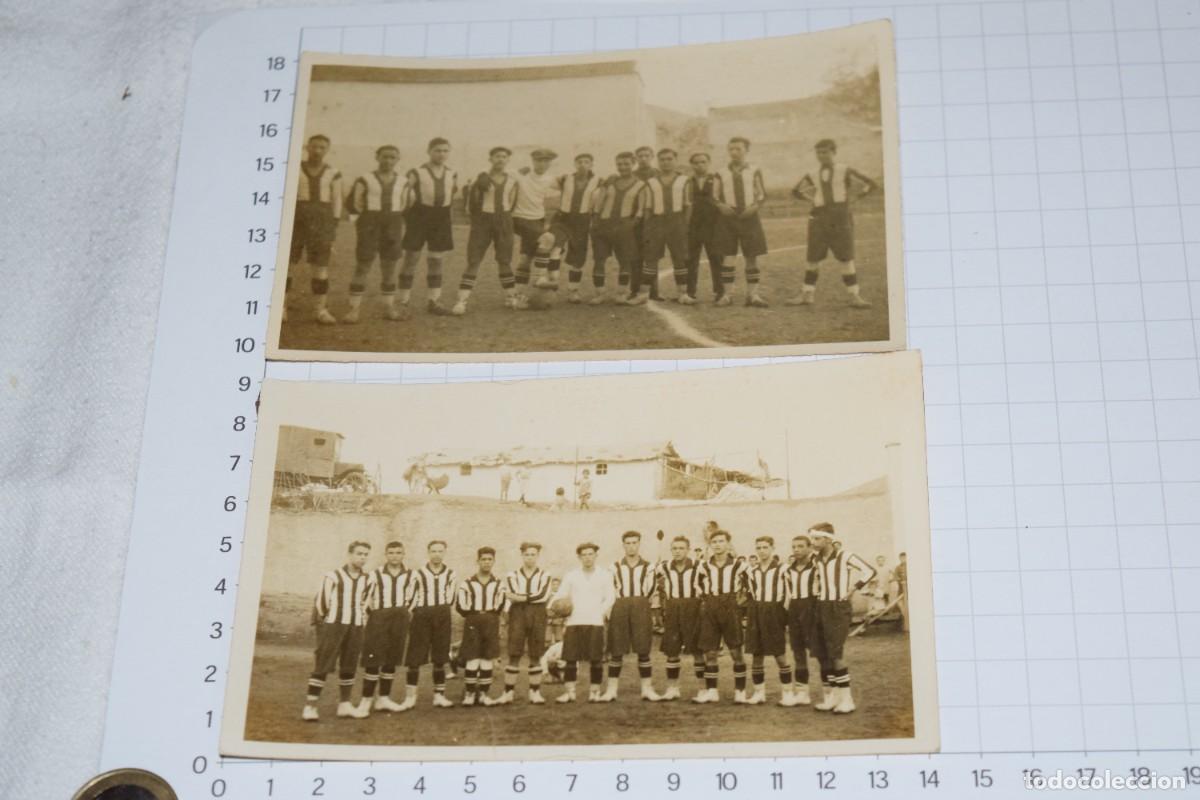 Coleccionismo deportivo: M&aacute;laga Football Club, 2 Fotograf&iacute;as/postales originales, B/N - Sobre principios/mediados 1900 &iexcl;Mira!