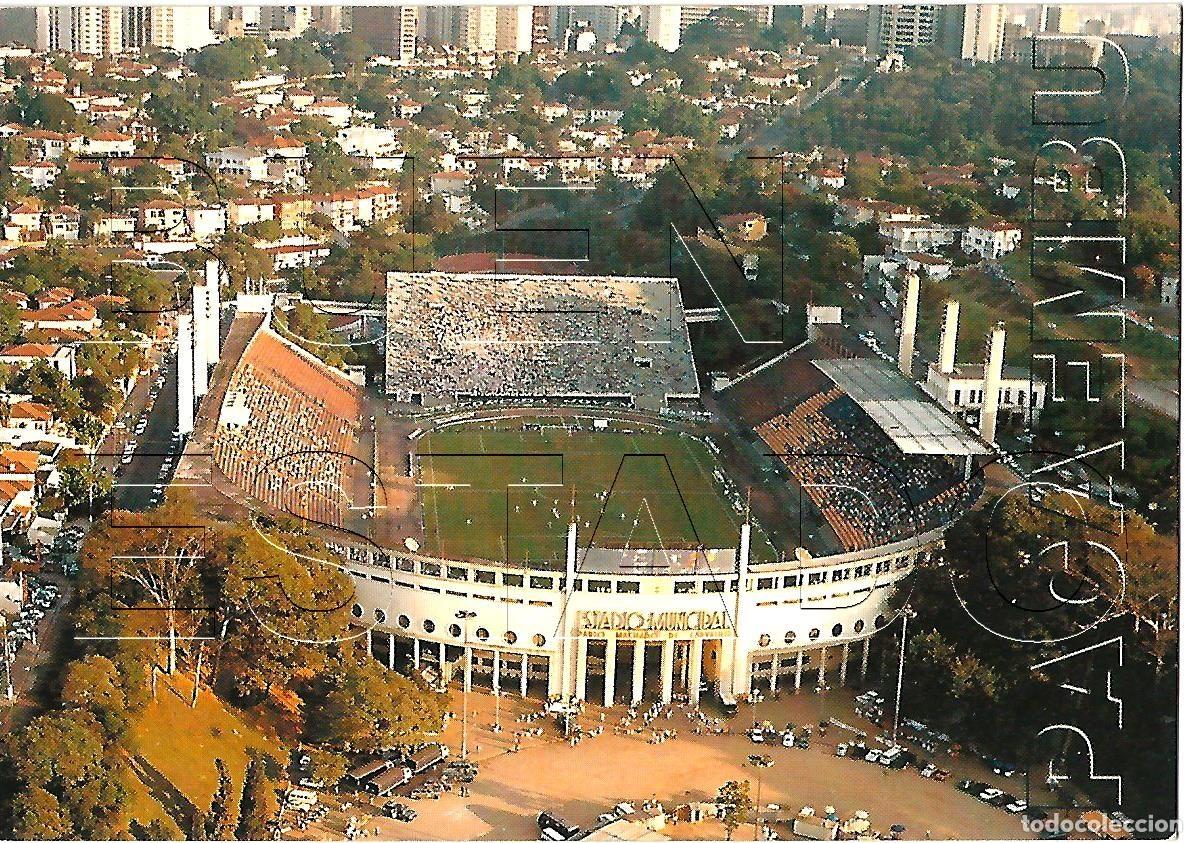 Coleccionismo deportivo: SAO PAULO PAULO MACHADO DE CARVALHO ESTADIO FUTBOL POSTAL ANTIGUA J2