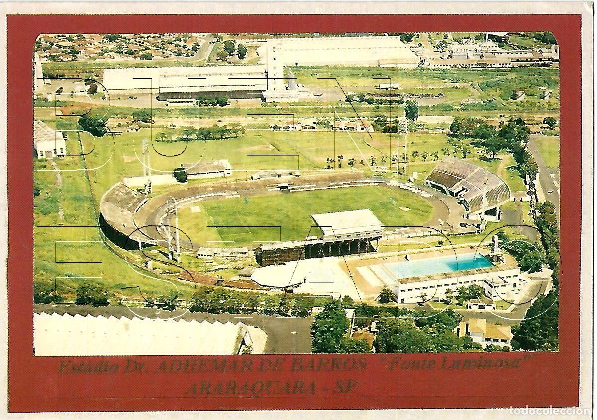 Coleccionismo deportivo: ARARAQUARA FONTE LUMINOSA ESTADIO FUTBOL POSTAL ANTIGUA J2