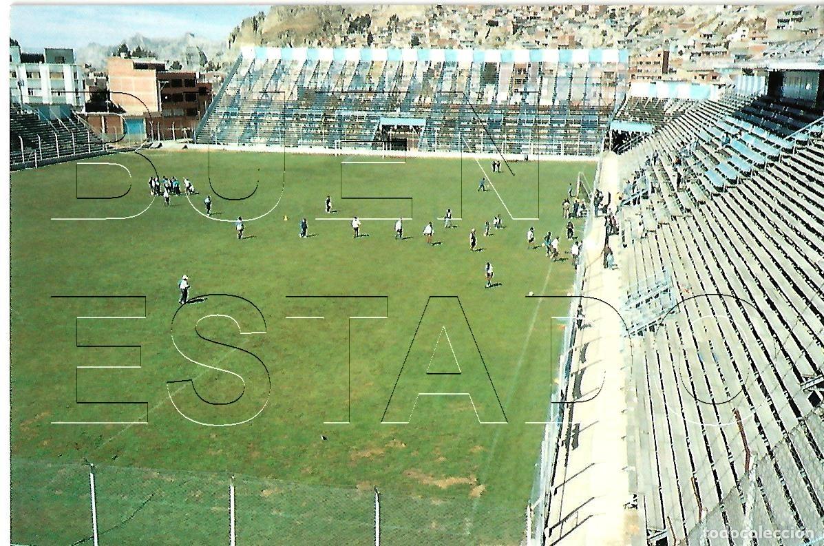 Coleccionismo deportivo: LA PAZ BOLIVIA BOLIVAR ESTADIO FUTBOL POSTAL ANTIGUA J2