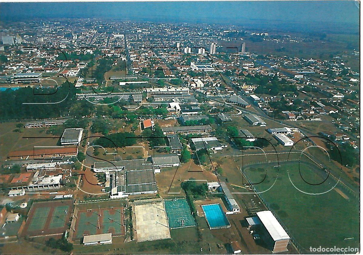 Coleccionismo deportivo: SAO CARLOS SAO PAULO BRASIL UNIVERSIDADE ESTADIO FUTBOL POSTAL ANTIGUA J1
