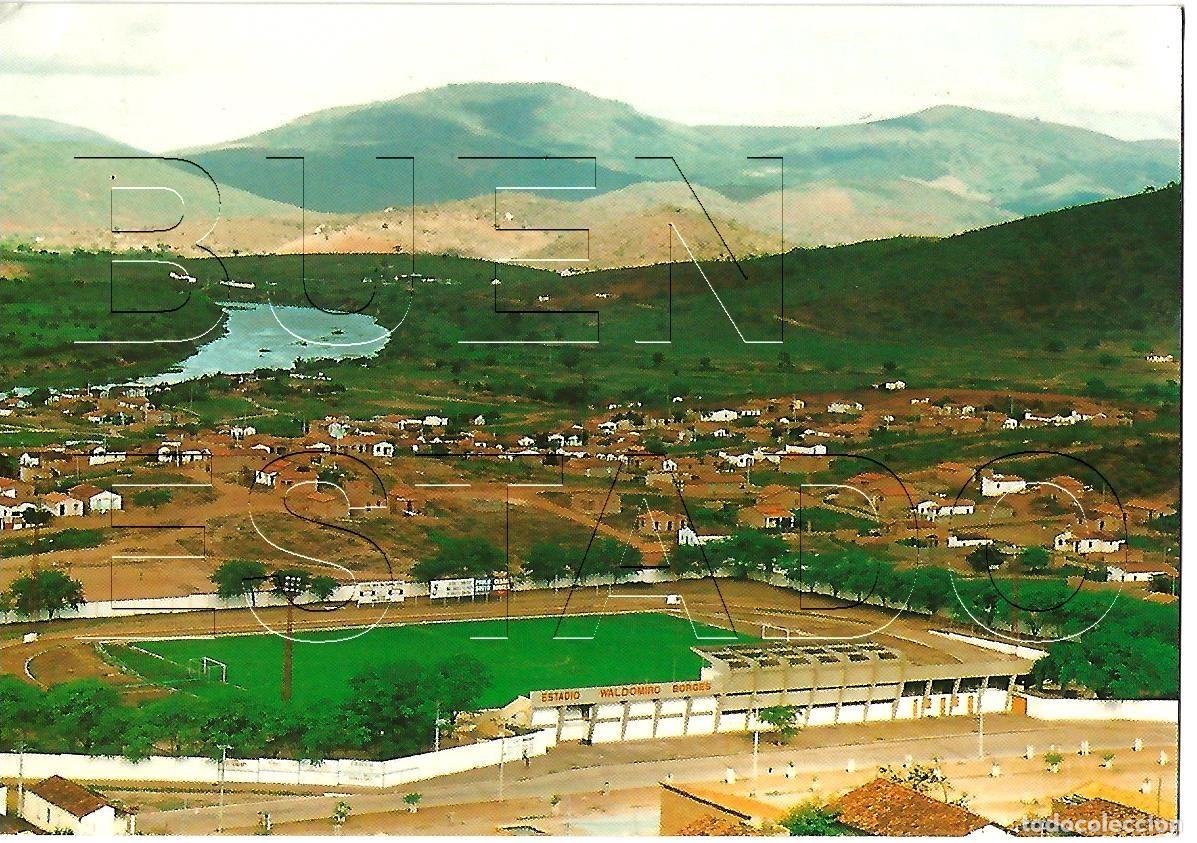 Coleccionismo deportivo: JEQUIE BRASIL WALDOMIRO BORGES ESTADIO FUTBOL POSTAL ANTIGUA J1