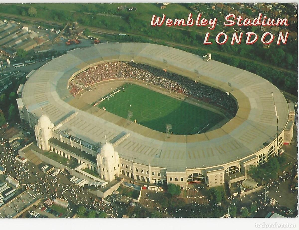 Coleccionismo deportivo: LONDON LONDRES WEMBLEY ESTADIO FUTBOL POSTAL ANTIGUA M48