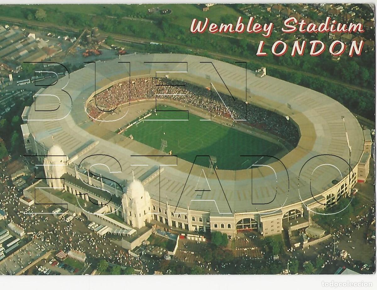 Coleccionismo deportivo: LONDON LONDRES WEMBLEY ESTADIO FUTBOL POSTAL ANTIGUA M48