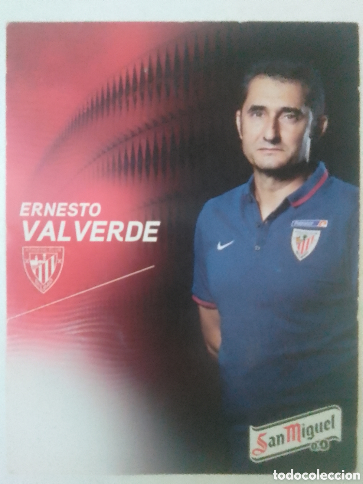 Coleccionismo deportivo: Postal Ernesto Valverde &bull; Athletic Club.