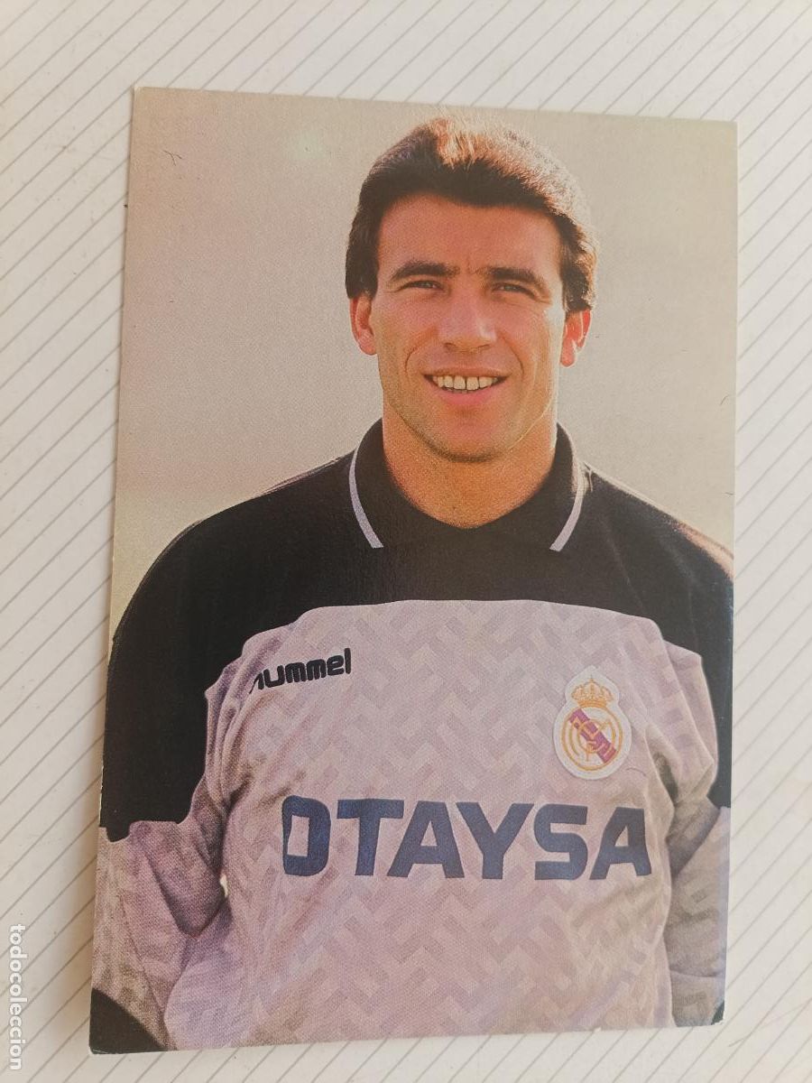 Coleccionismo deportivo: Postal del Real Madrid 1990/91 Buyo