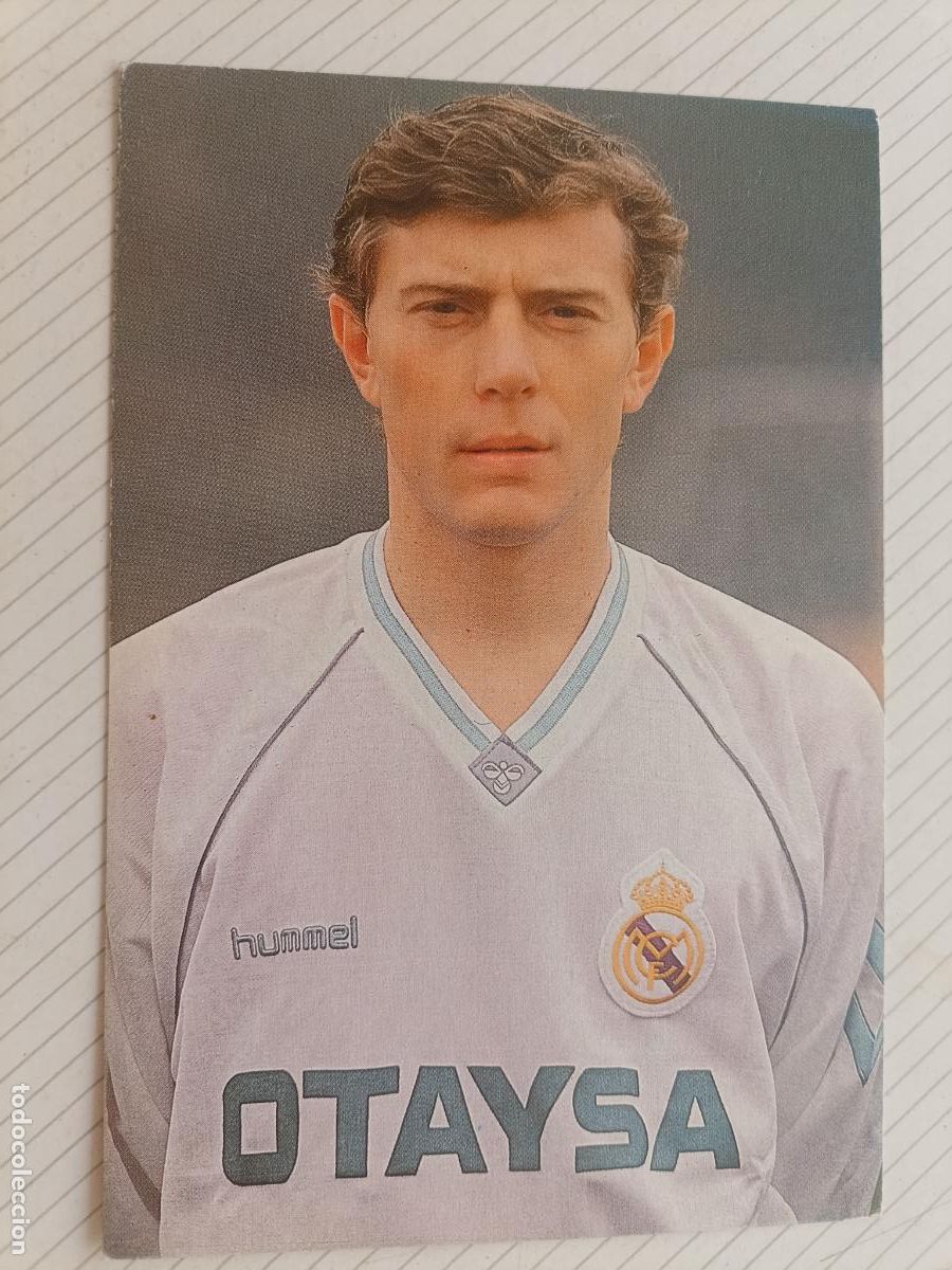 Coleccionismo deportivo: Postal del Real Madrid 1990/91 Butrague&ntilde;o