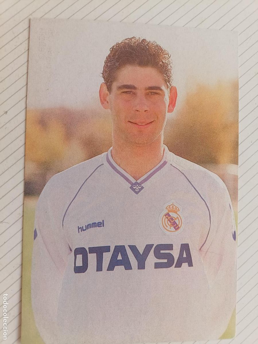 Coleccionismo deportivo: Postal del Real Madrid 1990/91 Hierro