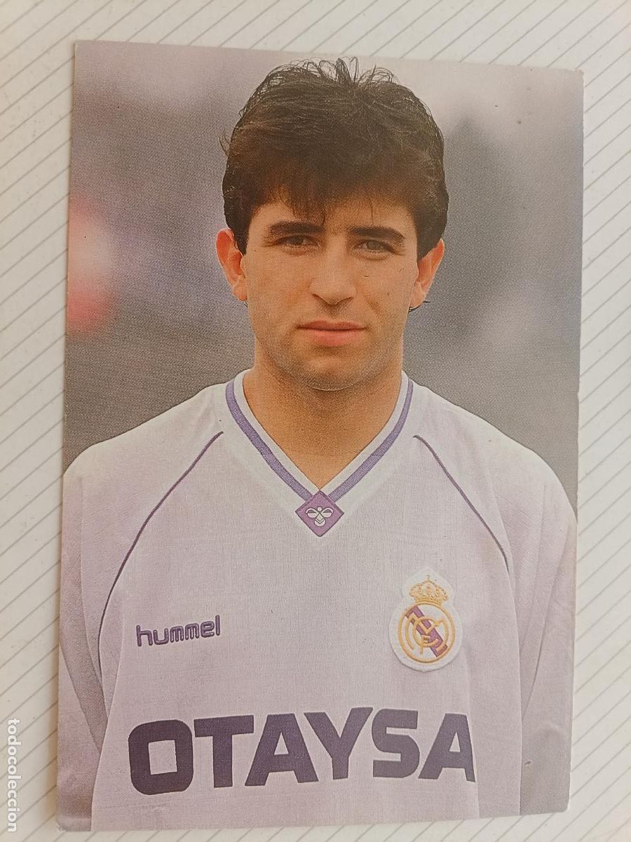 Coleccionismo deportivo: Postal del Real Madrid 1990/91 Milla