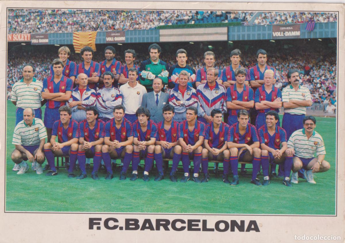 Coleccionismo deportivo: PLANTILLA OFICIAL DEL F.C.BARCELONA DE LA TEMPORADA 1988-89 - ED.A.CAMPA&Ntilde;A N&ordm;210 - S/C - (15X21)
