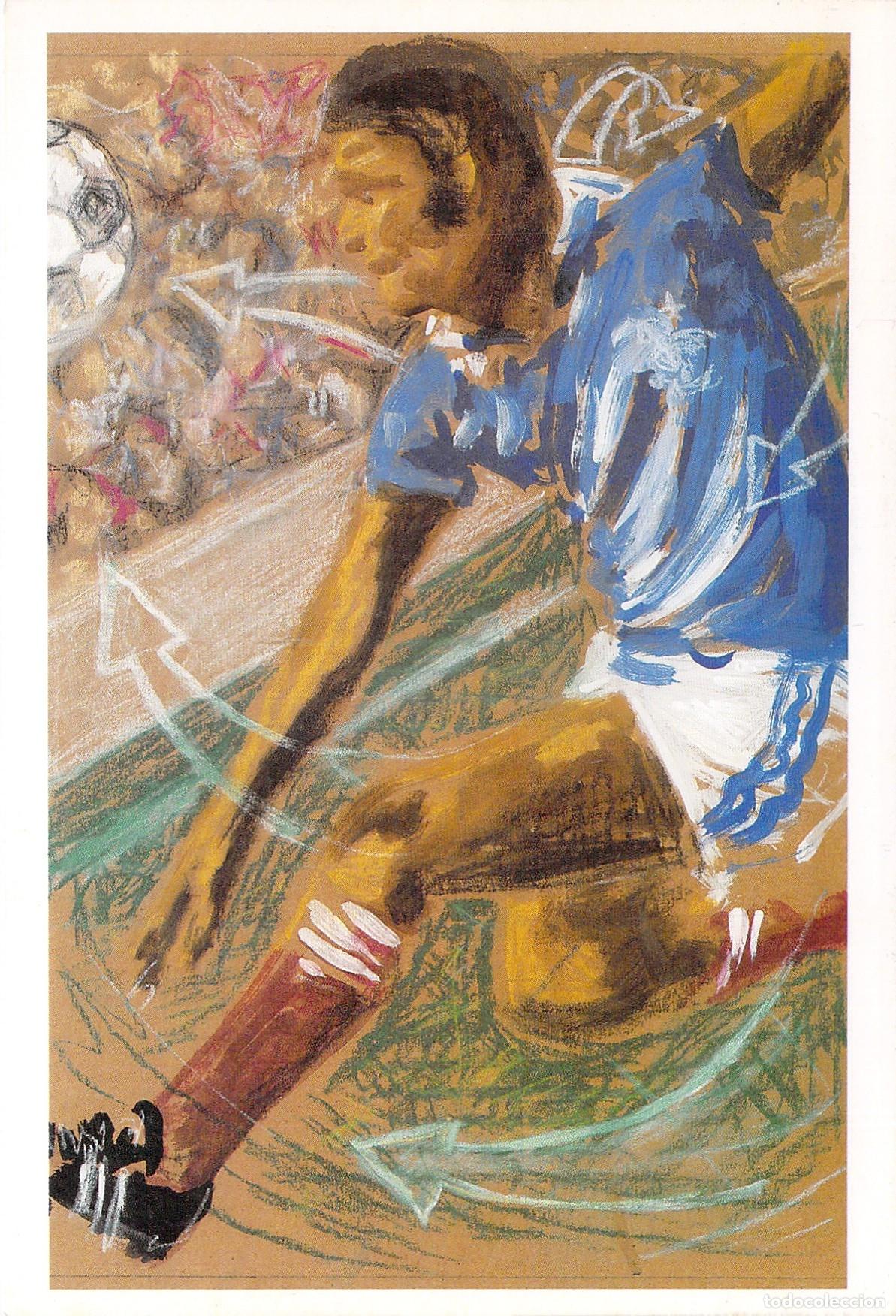 Coleccionismo deportivo: Postal ilustrada de f&uacute;tbol: Un siglo de deporte por Laurent Roche